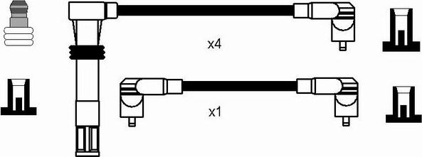 NGK 0963 - Комплект проводов зажигания autospares.lv