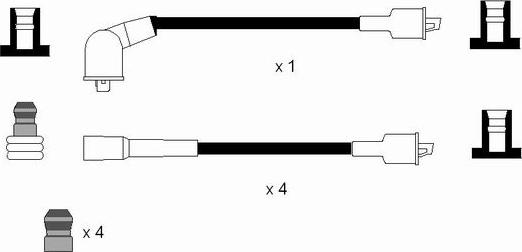 NGK 0665 - Комплект проводов зажигания autospares.lv