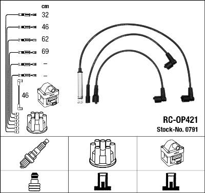 NGK 0791 - Комплект проводов зажигания autospares.lv