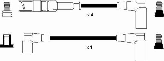 NGK 0742 - Комплект проводов зажигания autospares.lv