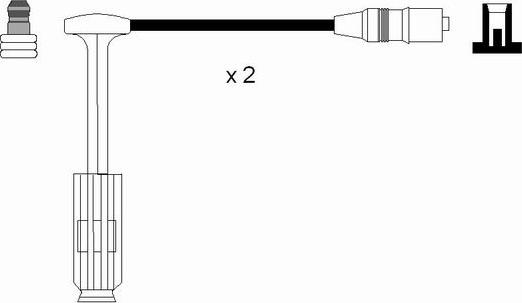 NGK 0757 - Комплект проводов зажигания autospares.lv