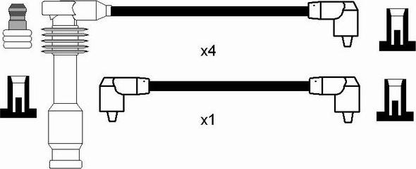 NGK 0768 - Комплект проводов зажигания autospares.lv