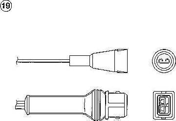 NGK 1859 - Лямбда-зонд, датчик кислорода autospares.lv