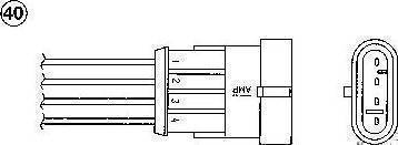 NGK 1800 - Лямбда-зонд, датчик кислорода autospares.lv