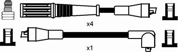 NGK 8528 - Комплект проводов зажигания autospares.lv