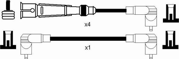 NGK 8618 - Комплект проводов зажигания autospares.lv