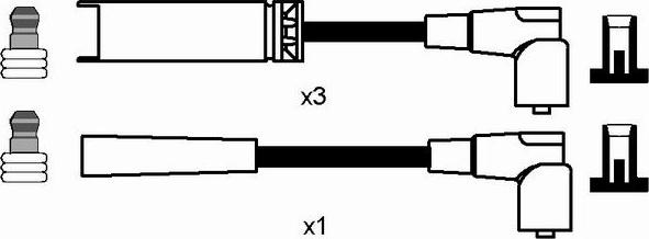 NGK 8275 - Комплект проводов зажигания autospares.lv