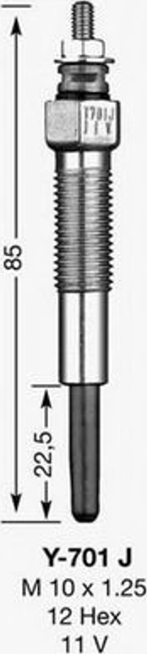 NGK D-Power 39 - Свеча накаливания autospares.lv