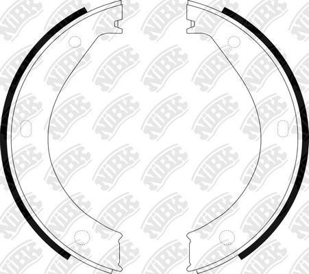 NiBK FN0527 - Комплект тормозов, ручник, парковка autospares.lv