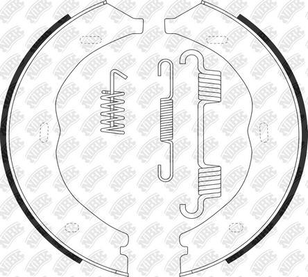 NiBK FN0694 - Комплект тормозов, ручник, парковка autospares.lv