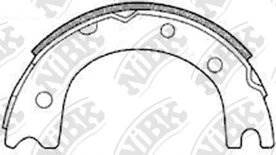 NiBK FN2257 - Комплект тормозов, ручник, парковка autospares.lv