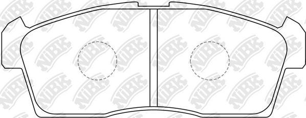 NiBK PN9426 - Тормозные колодки, дисковые, комплект autospares.lv