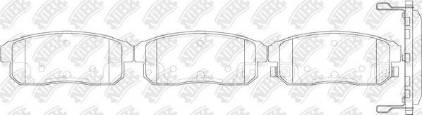 NiBK PN9800 - Тормозные колодки, дисковые, комплект autospares.lv