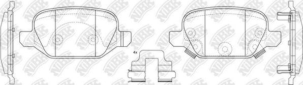 NiBK PN41003 - Тормозные колодки, дисковые, комплект autospares.lv