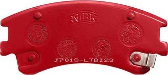NiBK PN5526S - Комплект высокоэффективных тормозных колодок autospares.lv
