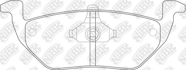 NiBK PN5808 - Тормозные колодки, дисковые, комплект autospares.lv