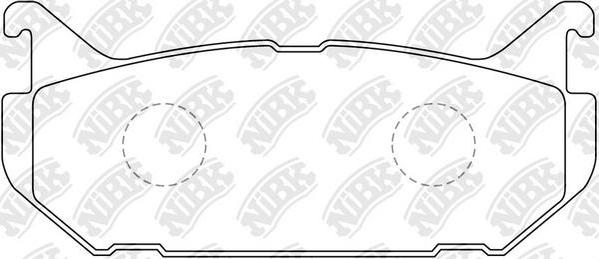 NiBK PN5238 - Тормозные колодки, дисковые, комплект autospares.lv