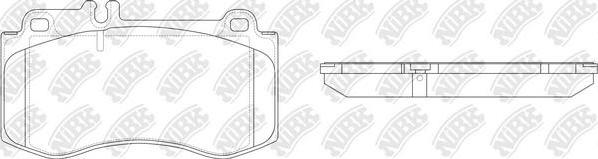 NiBK PN0491 - Тормозные колодки, дисковые, комплект autospares.lv