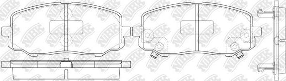 NiBK PN0448 - Тормозные колодки, дисковые, комплект autospares.lv