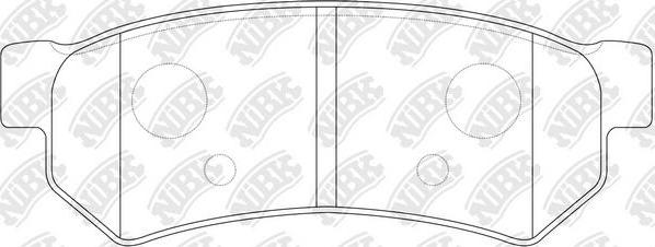 NiBK PN0442 - Тормозные колодки, дисковые, комплект autospares.lv