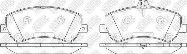 NiBK PN0459 - Тормозные колодки, дисковые, комплект autospares.lv