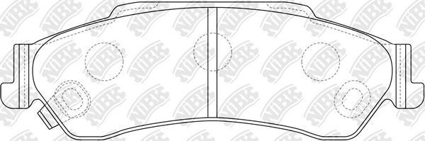 NiBK PN0414 - Тормозные колодки, дисковые, комплект autospares.lv