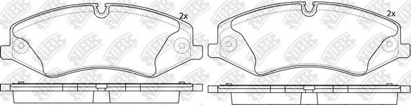 NiBK PN0488 - Тормозные колодки, дисковые, комплект autospares.lv