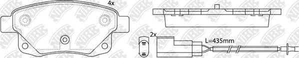 NiBK PN0431W - Тормозные колодки, дисковые, комплект autospares.lv