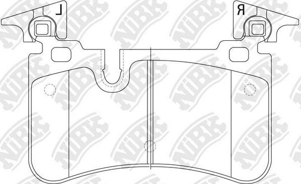 NiBK PN0557 - Тормозные колодки, дисковые, комплект autospares.lv