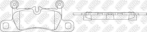 NiBK PN0565 - Тормозные колодки, дисковые, комплект autospares.lv