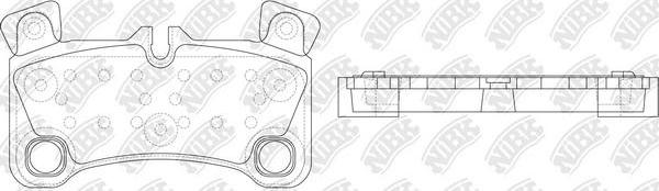 NiBK PN0530 - Тормозные колодки, дисковые, комплект autospares.lv