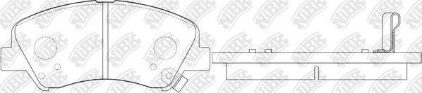 NiBK PN0537S - Комплект высокоэффективных тормозных колодок autospares.lv