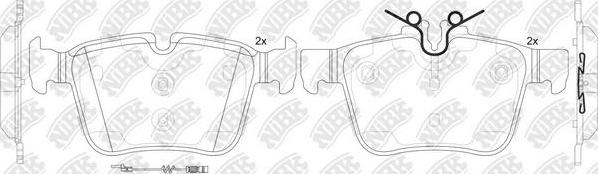 NiBK PN0575W - Тормозные колодки, дисковые, комплект autospares.lv