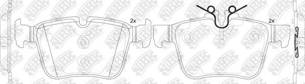 NiBK PN0575 - Тормозные колодки, дисковые, комплект autospares.lv