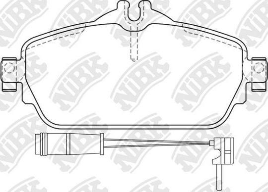 NiBK PN0576W - Тормозные колодки, дисковые, комплект autospares.lv