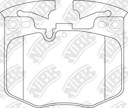 NiBK PN0681 - Тормозные колодки, дисковые, комплект autospares.lv