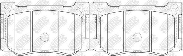 NiBK PN0633 - Тормозные колодки, дисковые, комплект autospares.lv