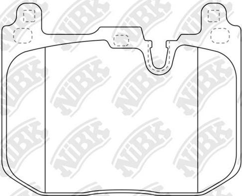 NiBK PN0672 - Тормозные колодки, дисковые, комплект autospares.lv