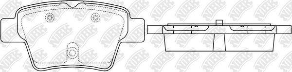 NiBK PN0069 - Тормозные колодки, дисковые, комплект autospares.lv