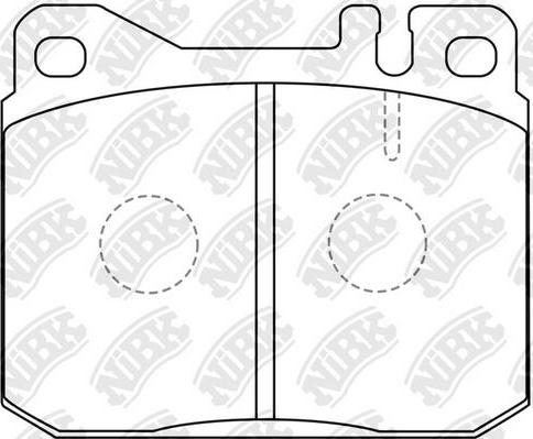 NiBK PN0003 - Тормозные колодки, дисковые, комплект autospares.lv