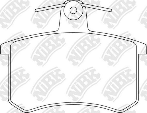 NiBK PN0017 - Тормозные колодки, дисковые, комплект autospares.lv