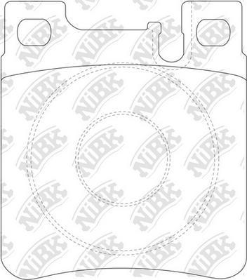 NiBK PN0030 - Тормозные колодки, дисковые, комплект autospares.lv