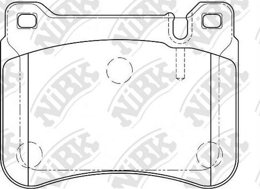 NiBK PN0037 - Тормозные колодки, дисковые, комплект autospares.lv