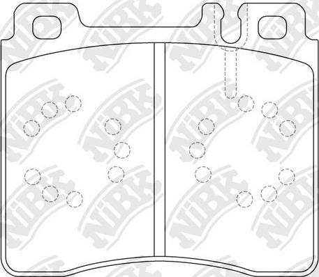 NiBK PN0029 - Тормозные колодки, дисковые, комплект autospares.lv