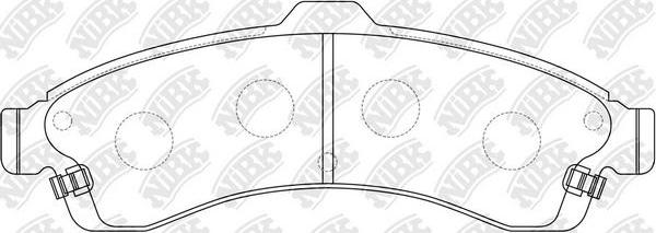 NiBK PN0077 - Тормозные колодки, дисковые, комплект autospares.lv