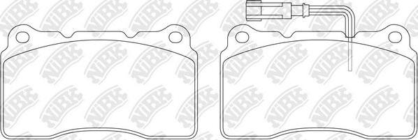 NiBK PN0150W - Тормозные колодки, дисковые, комплект autospares.lv