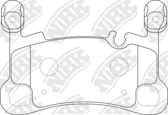 NiBK PN0864 - Тормозные колодки, дисковые, комплект autospares.lv