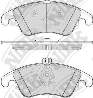 NiBK PN0395 - Тормозные колодки, дисковые, комплект autospares.lv