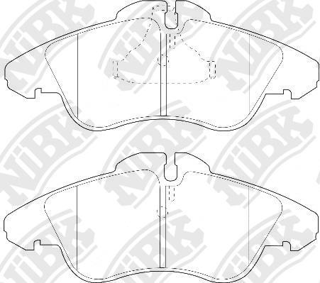 NiBK PN0301W - Тормозные колодки, дисковые, комплект autospares.lv