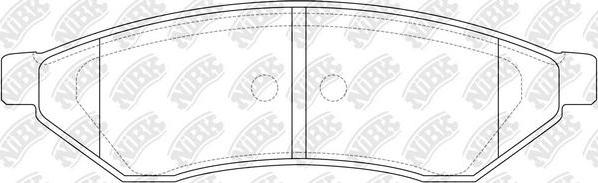 NiBK PN0375 - Тормозные колодки, дисковые, комплект autospares.lv